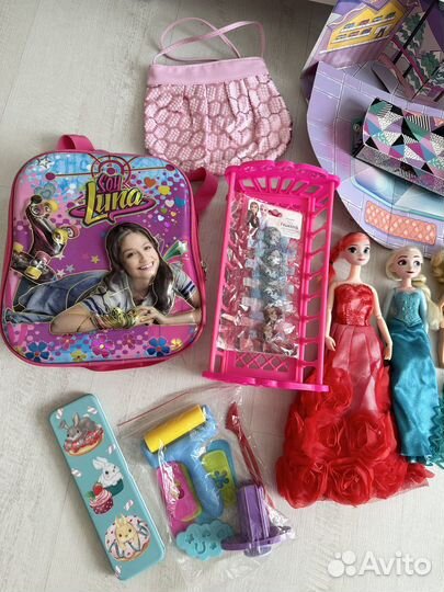 Пакет игрушек для девочки (пони, куклы, пупсы)