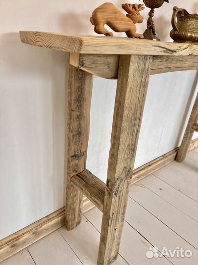 Консоль из 300 летней доски, Рустик