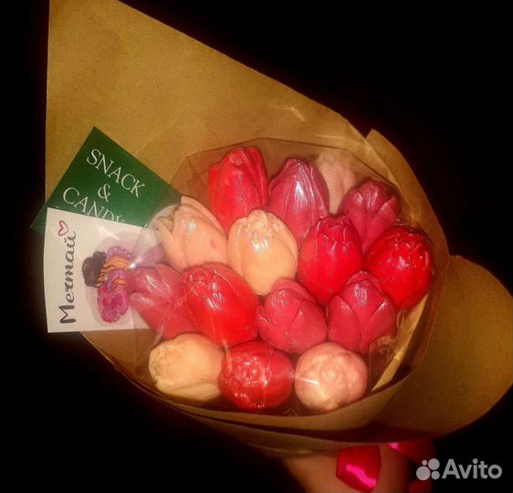 Тюльпаны шоколадные