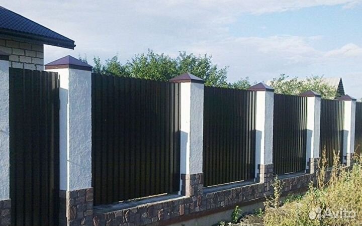 Забор металлический цена за метр качественно