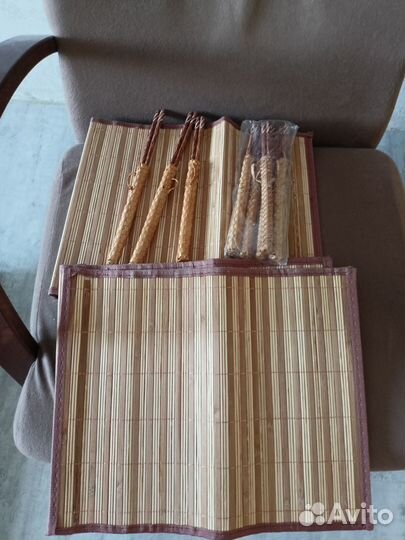 Набор для суши - Бамбук(Палочки+коврик)