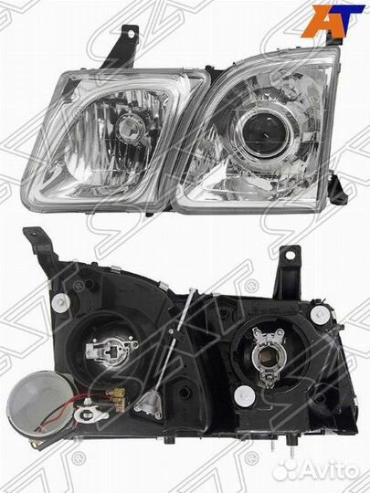 Фара lexus LX470 98-07 LH под ксенон хром
