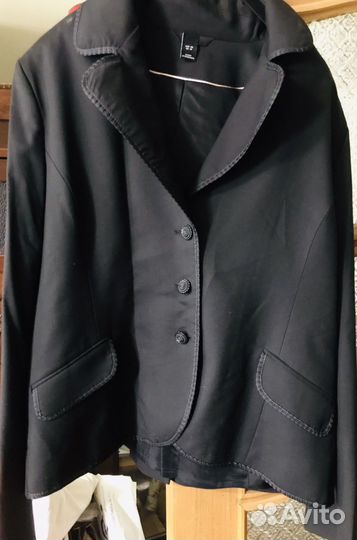 Костюм жен пиджак и юбка нов H&M тонк шерсть 100%