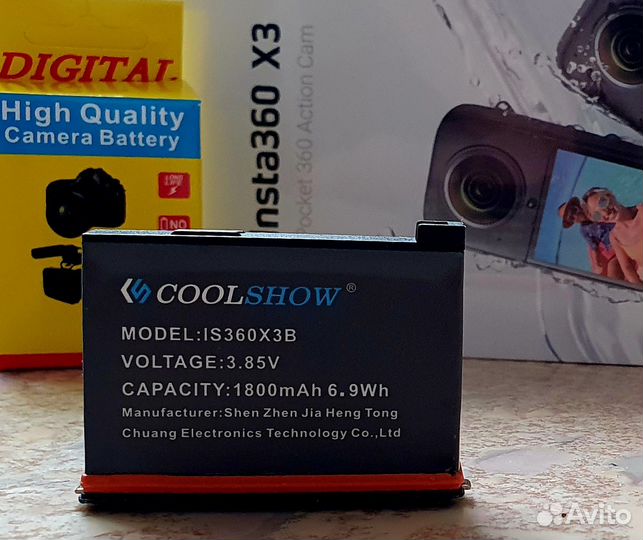 Оригинальный аккумулятор для Insta360 x3