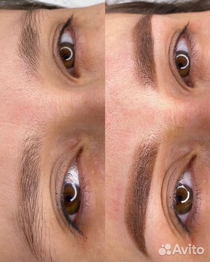 Перманентный макияж бровей губ и век татуаж