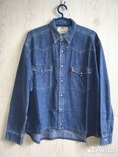 Рубашка джинсовая Levis винтаж 90-х, размер L