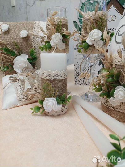 Свадебные аксессуары набор и букеты из конфет