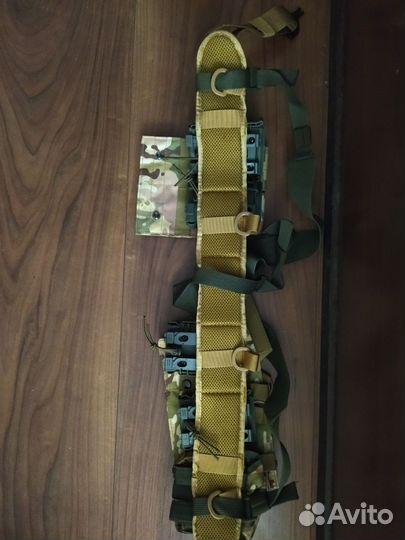 Тактический пояс мультикам с подсумками для ак