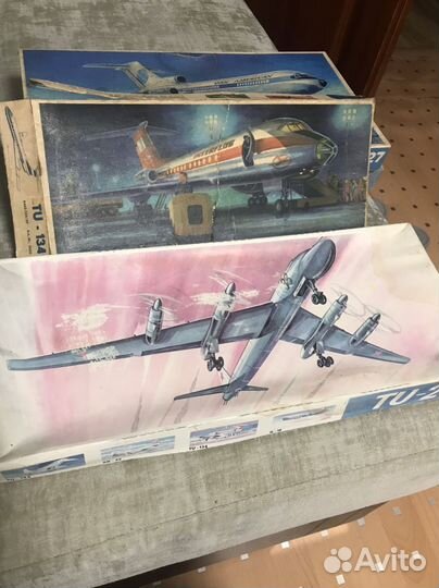 Сборные модели самолетов (коробки Пластикарт)