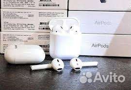 Беспроводные наушники airpods 2 lux