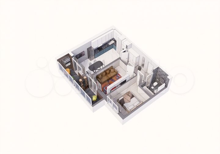 2-к. квартира, 62,6 м², 7/9 эт.