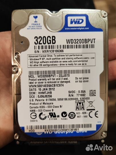 Жесткий диск для ноутбука 320гб