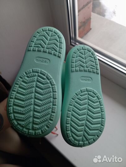 Детские резиновые босоногие сапоги из пвх 25