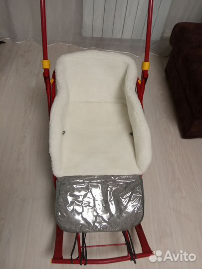 Комплект в санки(сидушка и накидка на ножки)