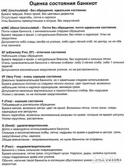 Банкноты России 1995 год