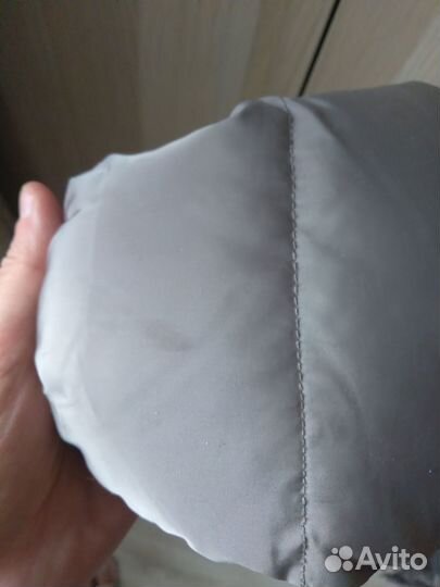 Пуховик бежевый 44 р. (S/M), наполнитель пух