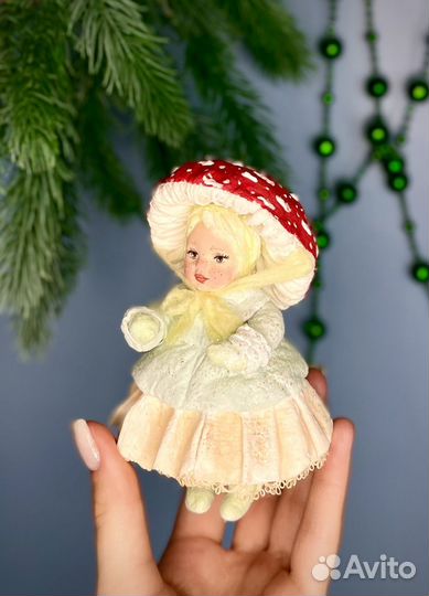 Елочные игрушки ватные