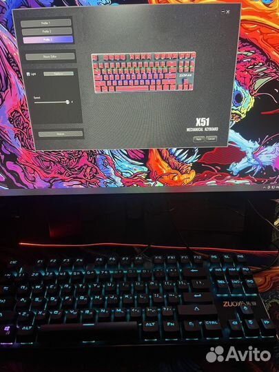 Механическая клавиатура укороченная