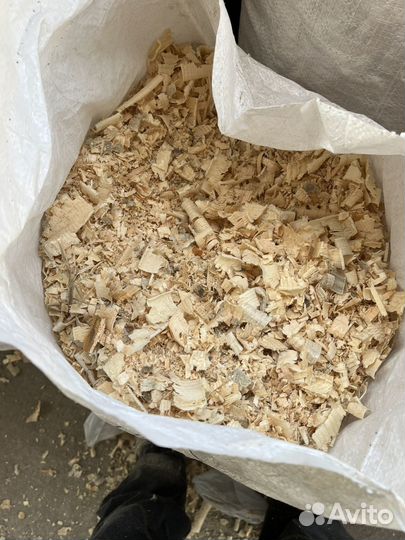 Опилки стружка в мешках
