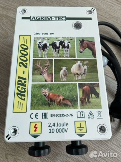 Электропастух для овец 2,4Дж до 35км