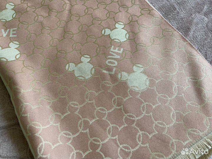 Палантин эко кашемир минни маус двухцветный