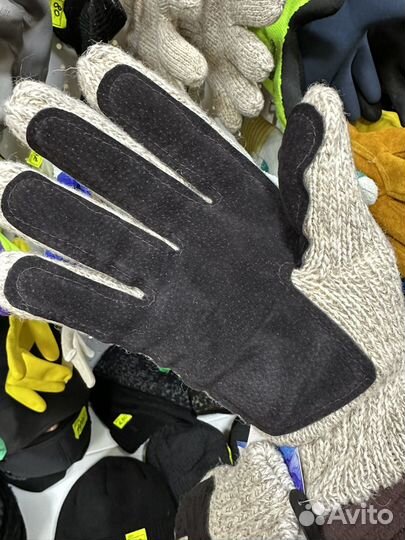 Перчатки шерстяные Какасы хаски с налодонником