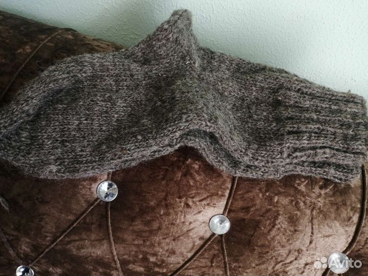 Носки ручной вязки шерстяные