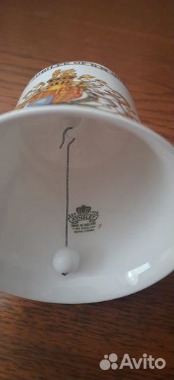 Набор кружек и колокольчик Английский фарфор