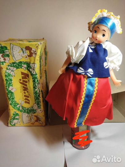 Кукла Любава грелка на чайник СССР