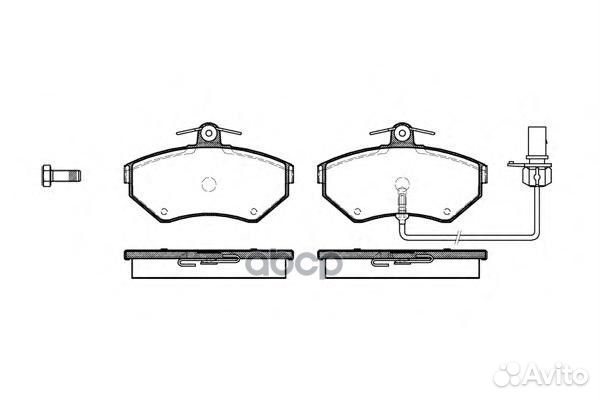 Колодки тормозные VAG A4/passat -05 перед. с да