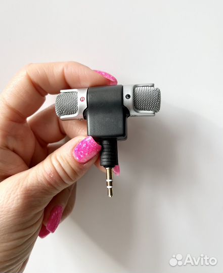 Микрофон беспроводной мини стерео для телефона