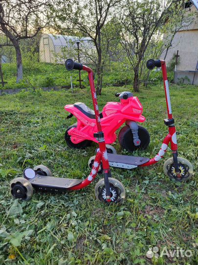 Самокат, беговел, велосипед