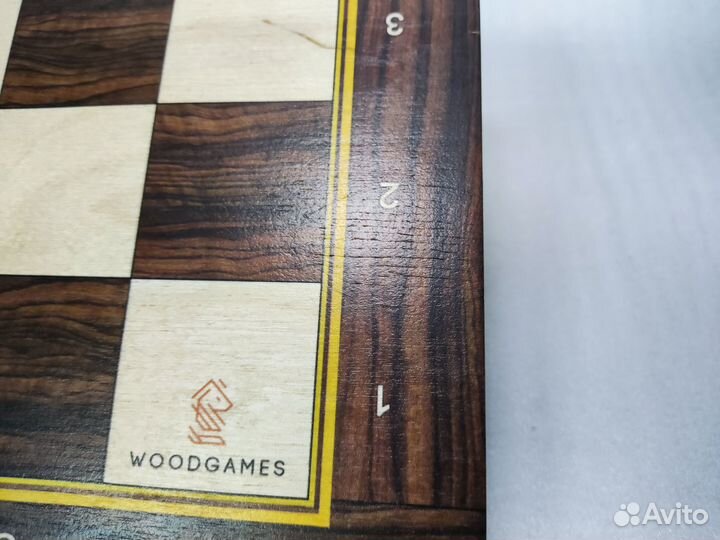 Шахматная доска Баталия 50х50 см, без фигур, WG42