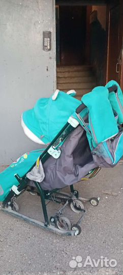 Детские санки с колесами