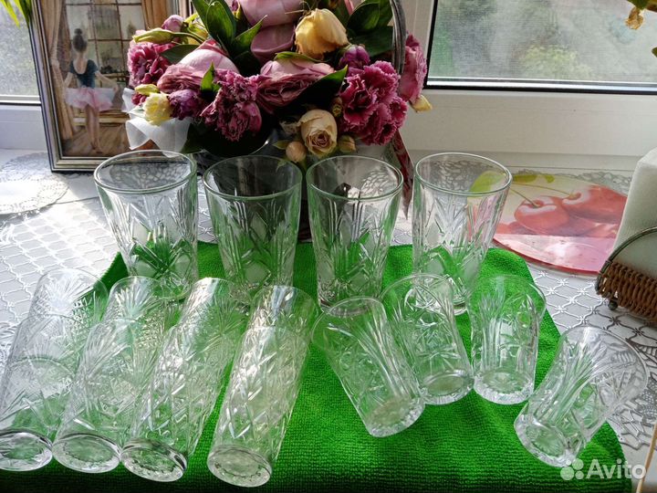 Вазы хрусталь, фарфор, стекло