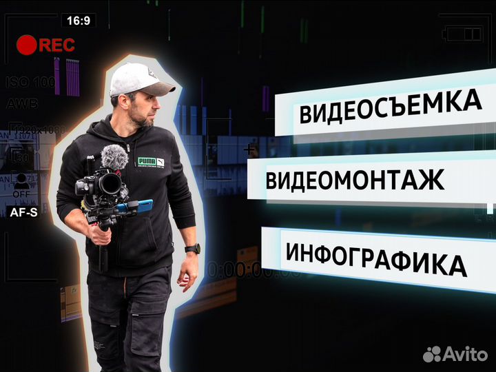 Видеосъемка / Монтаж видео / Инфографика