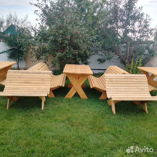 Садовая мебель из дерева под заказ
