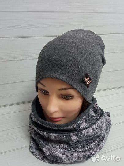 Комплект шапка(2 шт) и снуд