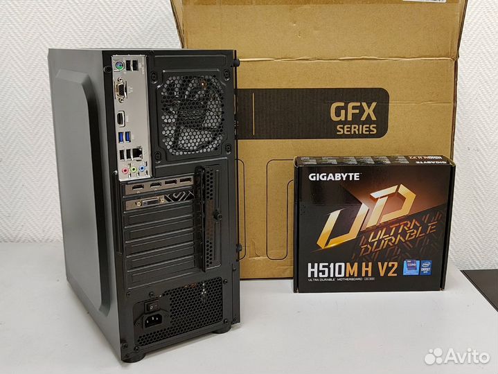 Игровой сб i3-10100F/16Gb/nvme 500Gb/RX 590