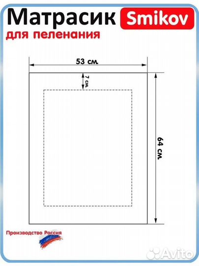 Матрас для пеленального столика