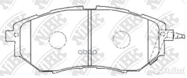 PN7499-nibk колодки дисковые п Subaru Legacy BPE