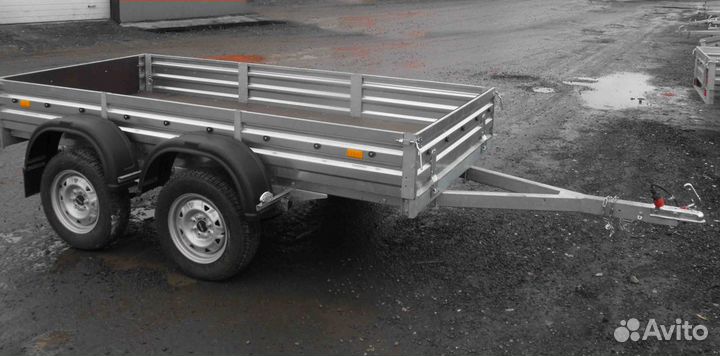 А Легковой 2х-осный с металл. вилкой + 2 стяжки