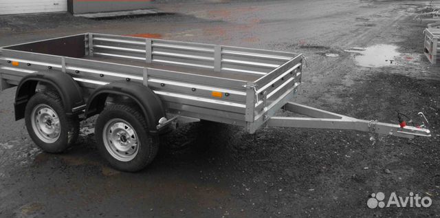 А Легковой 2х-осный с металл. вилкой + 2 стяжки