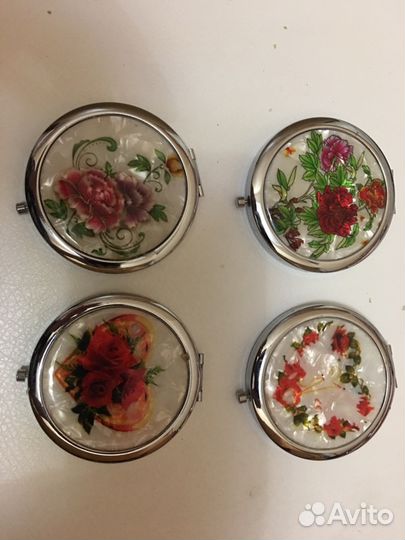 Зеркало.Металл.Для сумочки.7см