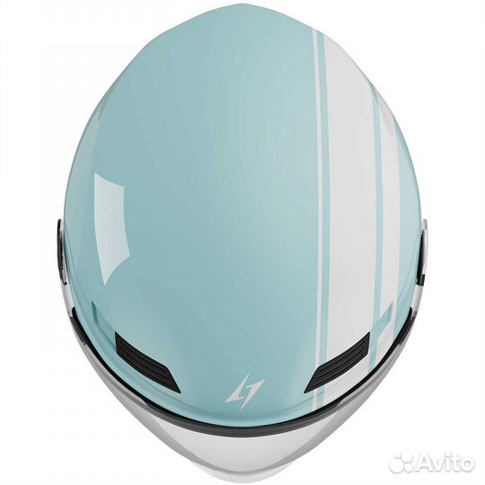 Ride path Stormer Jet Motorcycle Мотошлем Polished Turquoise