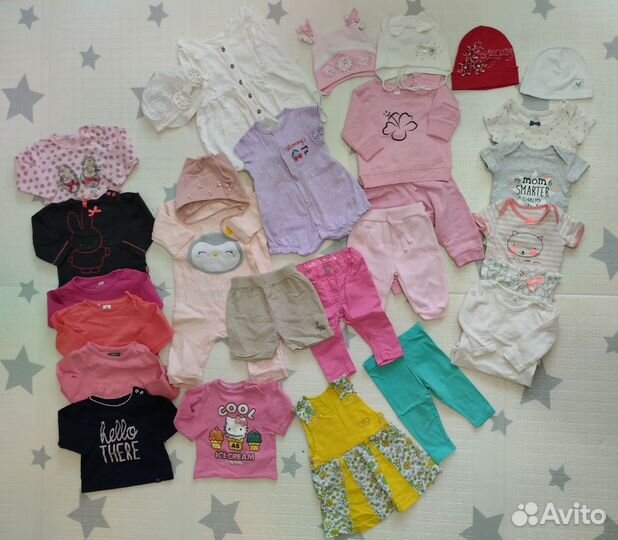 Пакет одежды для девочки 62-68