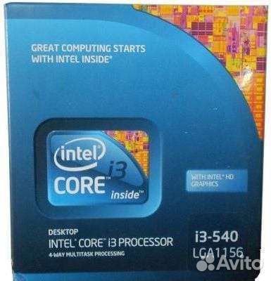 Процессор Intel core i3-540