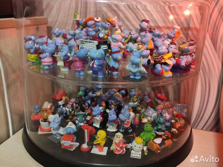 Коллекции киндер сюрприз бегемотики, пингвины