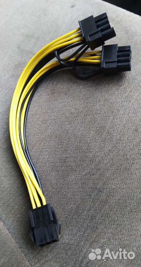 Переходник питания 6pin на 2 по 8(6+2) pin