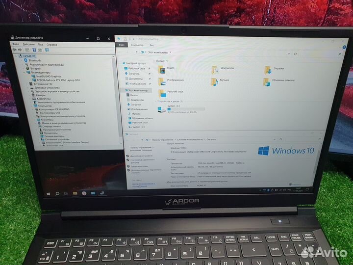 Игровой ноутбук на i5 12450 RTX 4050 16GB DDR5
